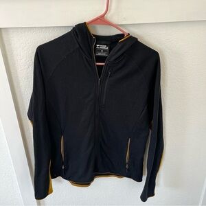 Mons Royale Men's Medium Merino Wool Hooded Full-zip Jacket.